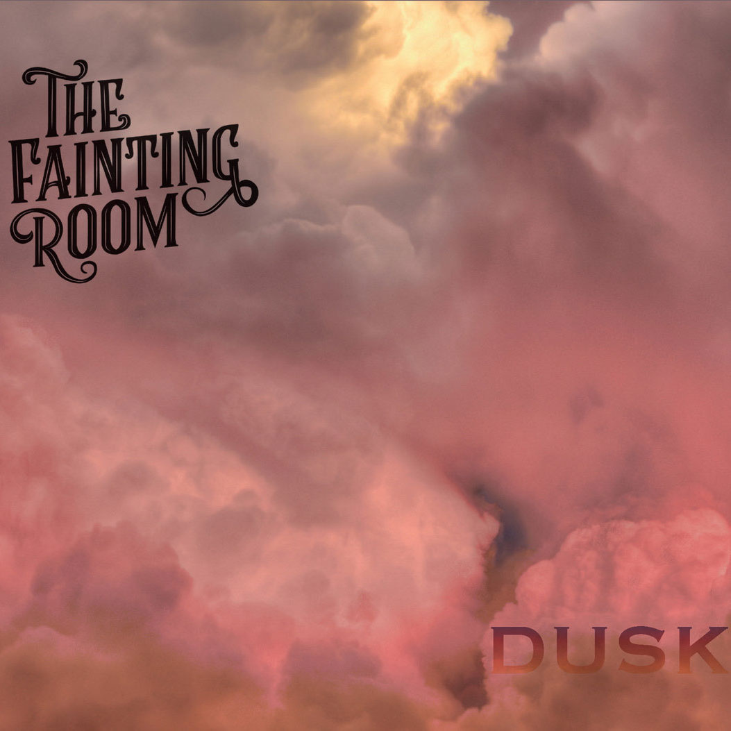 The Fainting Room DUSK cover with pink and yellow clouds