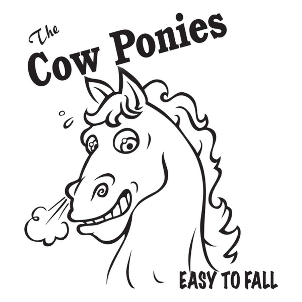 The Cow Ponies Easy To Fall illustration of horse snorting out nose