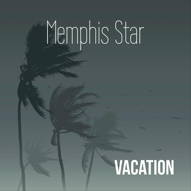 Memphis Star Vacation album with4 palm trees blowing in harsh winds